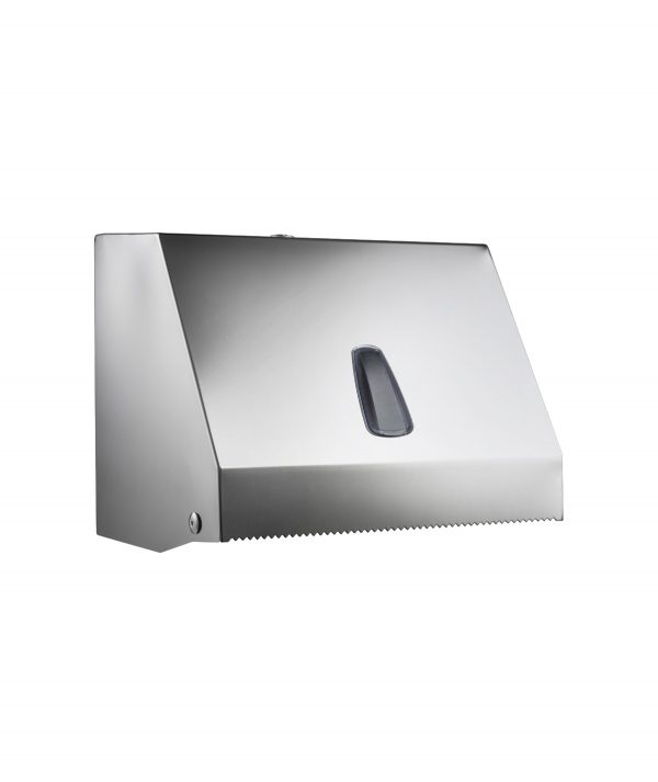 516 Stainless-Steel - TOWEL PAPER DISPENSER ROLL OR SHEETS INOX- 250 SHT