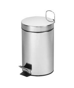 551 Inox - CUBO DE PEDAL DE ACERO INOXIDABLE 3 L