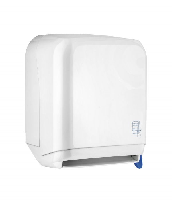 640 White - TOWEL PAPER DISPENSER WITH LEVER