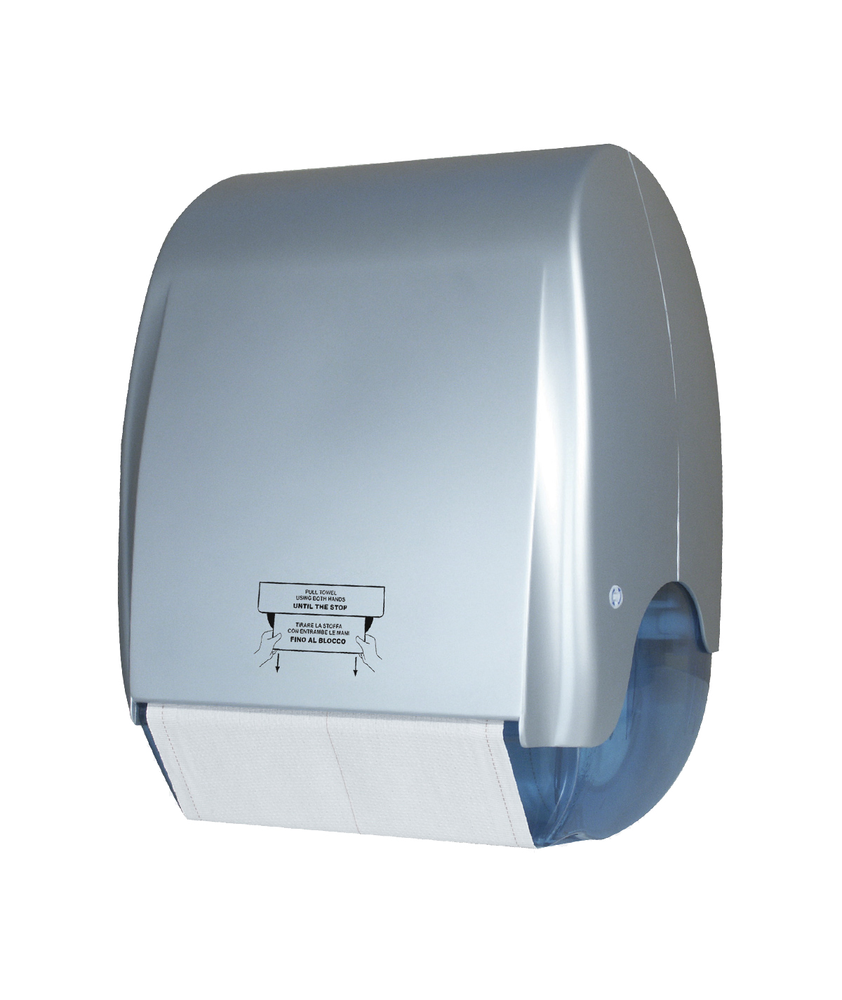 Dispenser A Muro Di Carta Asciugamani In Rotolo - 38X17 Cm. Alt. 26 Cm. -  Satinato