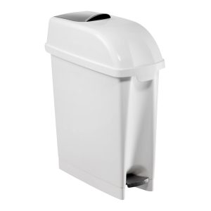 729 White - "NARROW" PEDAL BIN FOR LADY-PANNIES