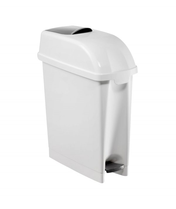 729 White - "NARROW" PEDAL BIN FOR LADY-PANNIES