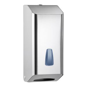 803 Polished stainless steel - FOLDED TOILET PAPER DISPENSER- INOX