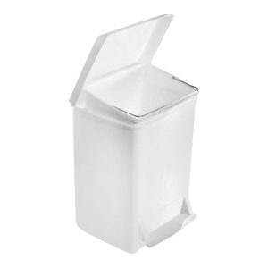 823 White - DUST BIN WITH PEDAL- 18 L