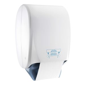 881 White - TOWEL FABRIC ROLL HOLDER RETRACTABLE