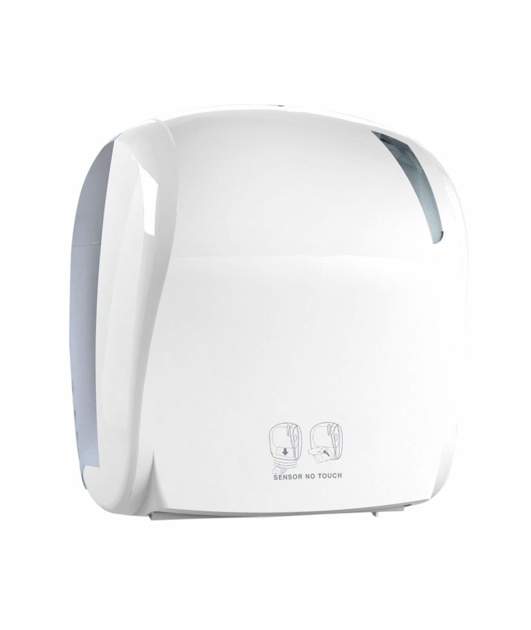 Jantex GD839 – Dispensatore Asciugamani Bianco Per Carta A Strappo, Z-fold E Interfoliata