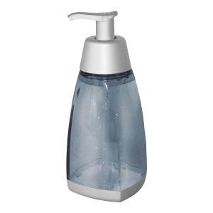 796 Satin metallic grey-transparent - LIQUID SOAP DISPENSER- 0,23 L