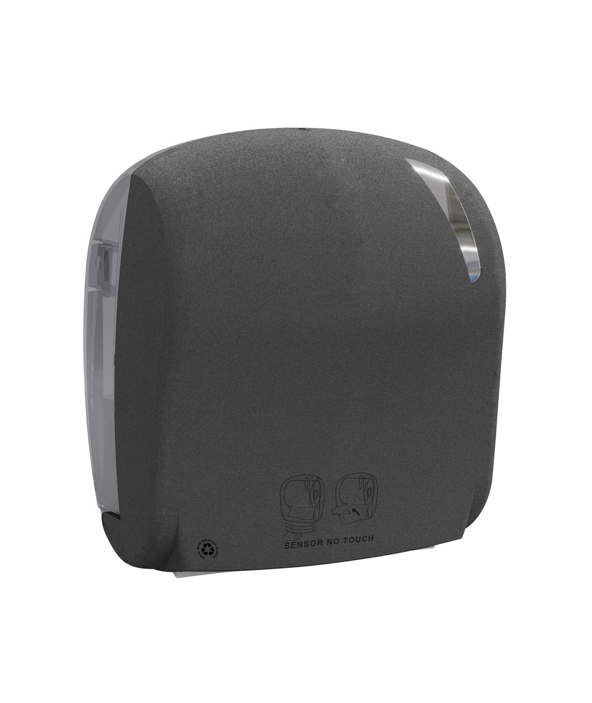 Marplast MP788 Dispenser Salviette Per Asciugamani Carta A Z, 500 Pezzi, Montaggio A Parete, Plastica Bianca/trasparente